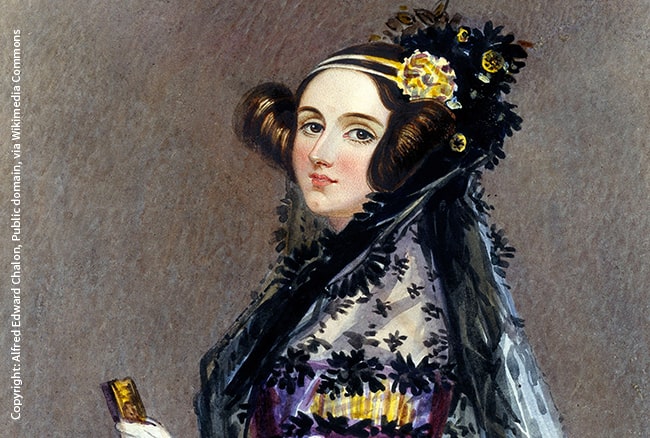 die erste Programmiererin war eine Frau! Wir stellen Ada Lovelace vor.
