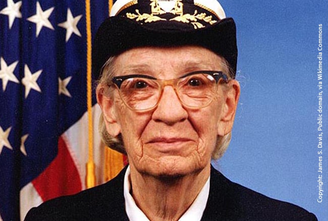 Grace Hopper entwickelte 1952 den ersten Compiler. Wir stellen Sie dir vor.