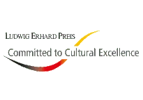 Das Bild zeigt das Logo des Ludwig Erhard Preises Committed to Cultural Excellence