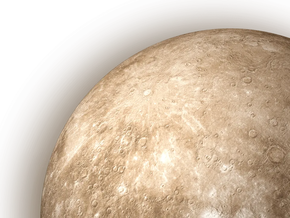 Illustration eines gelben Planeten, der für das Duale Studium bei der BROCKHAUS AG steht, symbolisiert Innovation, Wachstum und die spannende Verbindung von Theorie und Praxis.
